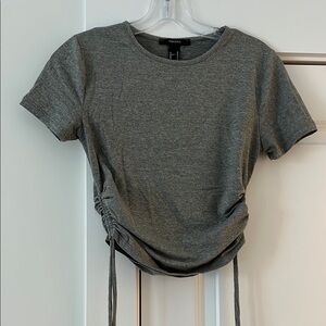 Forever 21 Gray Ruched Women's Top